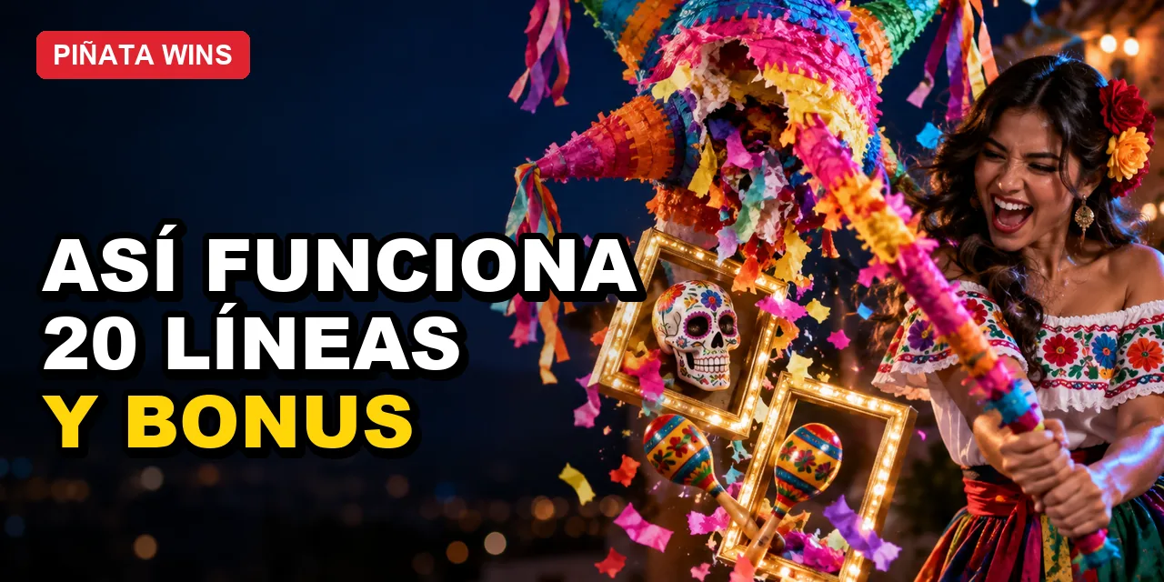 Cómo funciona Pinata Wins: reglas, líneas y bonus
