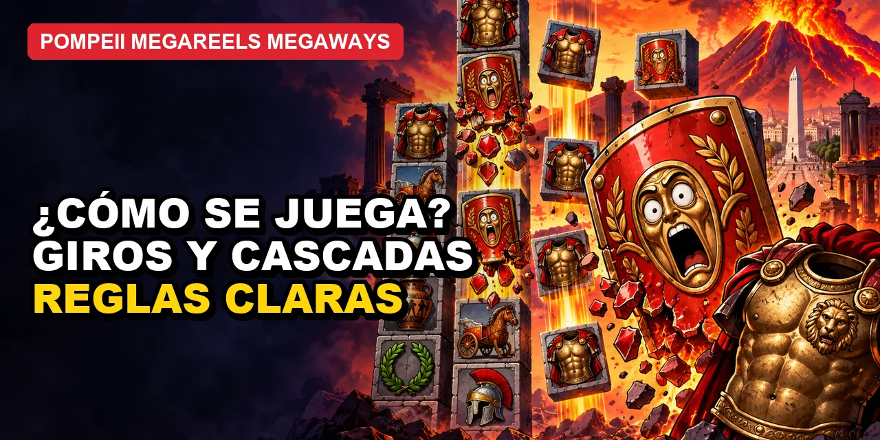 Pompeii Megareels Megaways: cómo jugar y cómo funciona, guía de reglas