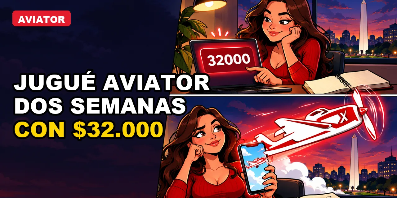 Jugué Aviator dos semanas con 32.000 pesos