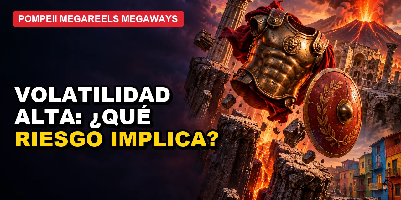 Pompeii Megareels Megaways: volatilidad y nivel de riesgo, con ejemplos en pesos argentinos