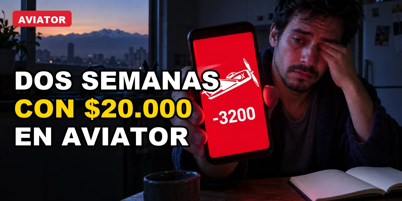 Jugué Aviator dos semanas con $20.000