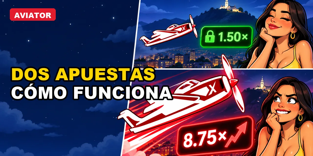 Aviator con dos apuestas: cómo funciona en Colombia