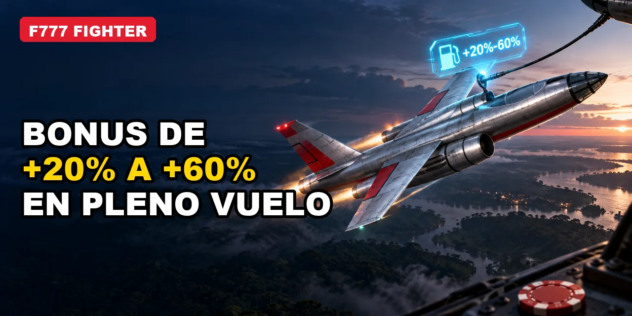 Una sesión de F777 Fighter en Colombia, con presupuesto fijo