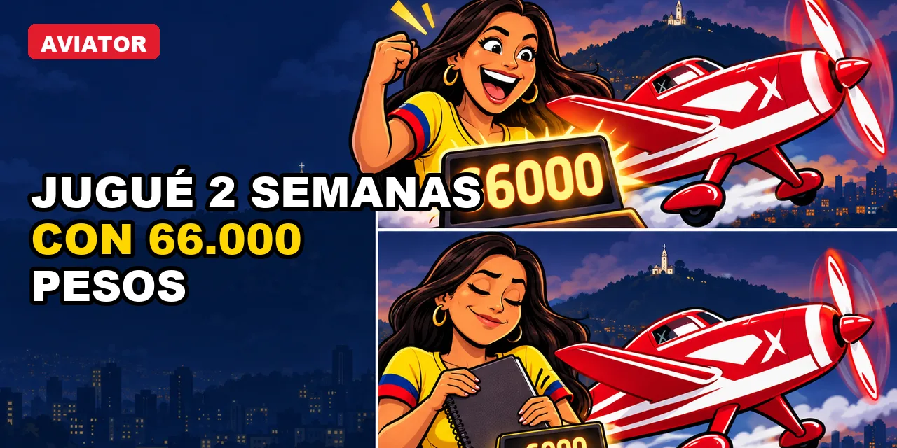 Jugué Aviator dos semanas con 66.000 pesos
