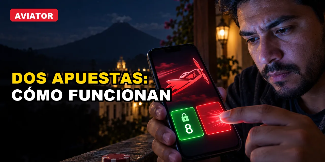Dos apuestas en Aviator: cómo funcionan dentro de una ronda