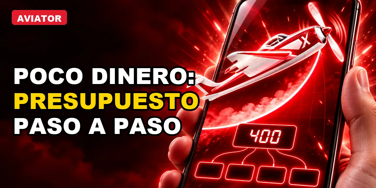 Jugar Aviator con poco dinero: presupuesto paso a paso
