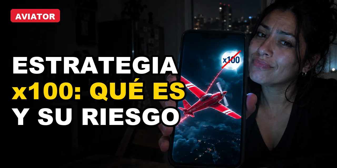 Estrategia x100 en Aviator: qué es y su riesgo real