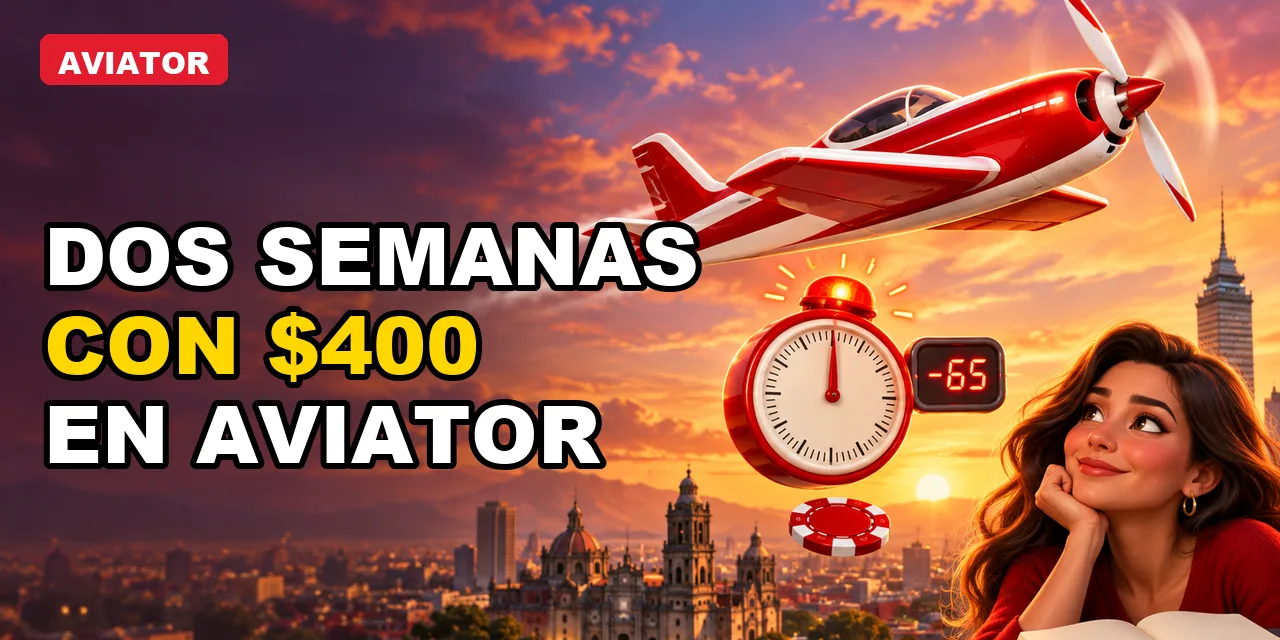 Jugué Aviator dos semanas con $400 MXN