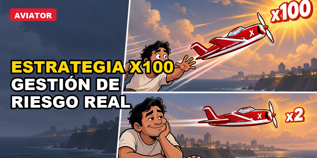 Estrategia x100 en Aviator: gestión de riesgo real