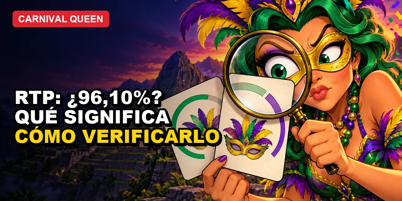 Carnival Queen RTP: qué porcentaje devuelve y cómo leerlo