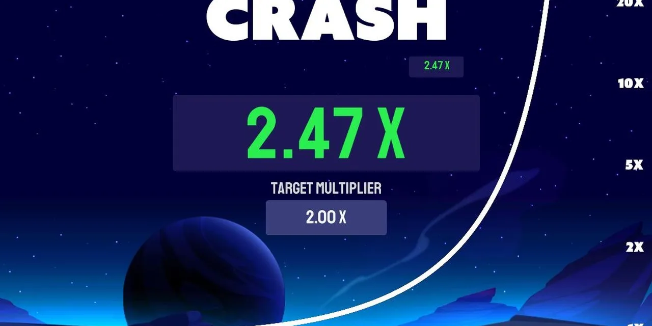 Pantalla de Speed Crash con el multiplicador objetivo en 2.00x frente al valor alcanzado.