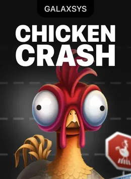 Portada de Chicken Crash, juego crash de Galaxsys disponible en 1win
