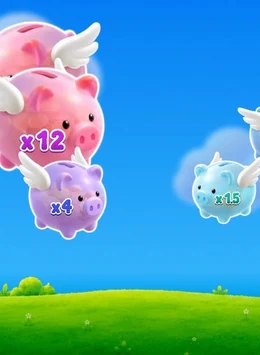 Portada de Cloud Piggies, juego instantáneo de Turbo Games disponible en 1win