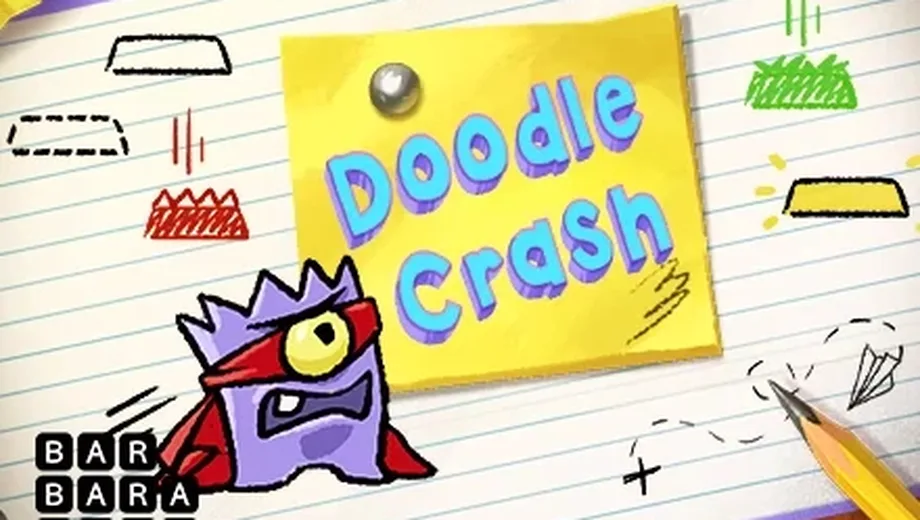 Banner de Doodle Crash, juego tower de Barbara Bang disponible en 1win