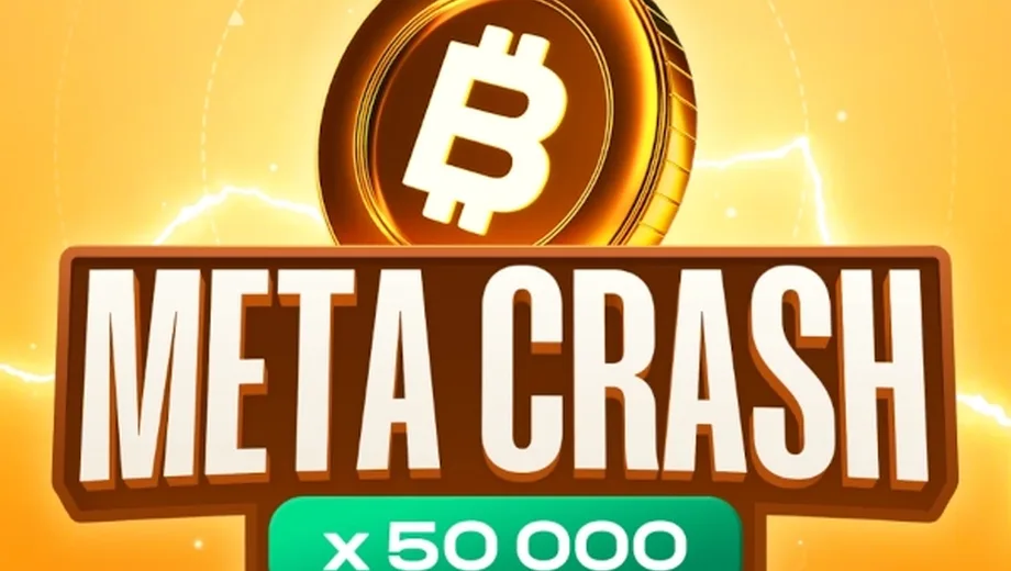 Banner de Meta Crash, juego crash de 100HP Gaming disponible en 1win