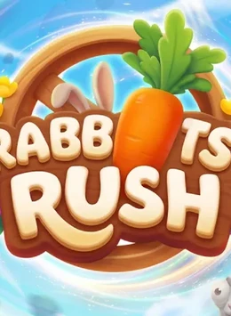 Portada de Rabbits Rush, juego instantáneo de Vortex disponible en 1win