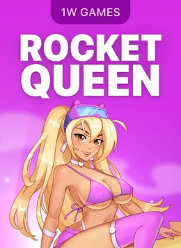 Portada de Rocket Queen, juego crash de 1win Games disponible en 1win