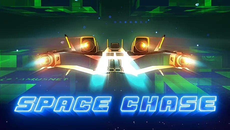 Banner de Space Chase, juego crash de Amusnet disponible en 1win