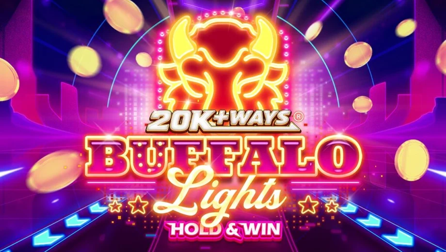 Banner de 20K+ Ways Buffalo Lights, tragamonedas de Koala disponible en 1win