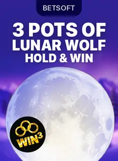 3 Pots of Lunar Wolf - Hold & Win™, tragamonedas de Betsoft en 1win Chile