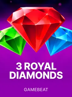 Capa de 3 Royal Diamonds, slot da GameBeat disponível na 1win