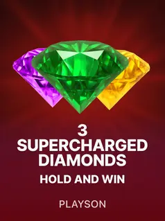 3 Supercharged Diamonds: Hold and Win, tragamonedas de Playson en 1win Chile
