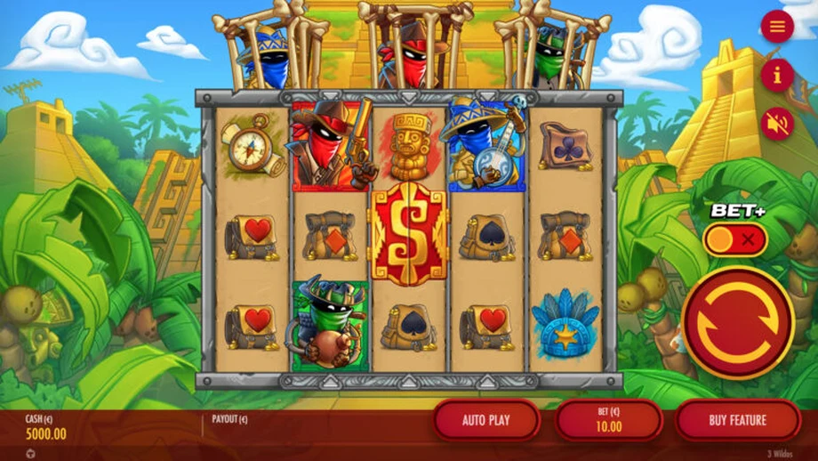 Captura del juego 3 Wildos, tragamonedas de Thunderkick disponible en 1win