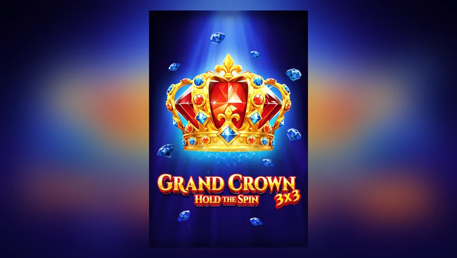 Banner de 3x3 Grand Crown: Hold the Spin, tragamonedas de Gamzix disponible en 1win