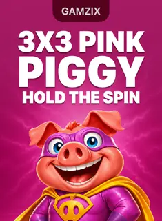 3x3 Pink Piggy: Hold the Spin, tragamonedas de Gamzix en 1win Chile