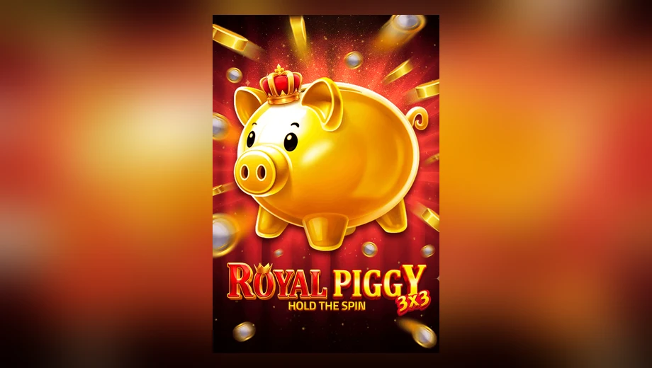 Banner de 3x3 Royal Piggy: Hold The Spin, tragamonedas de Gamzix disponible en 1win