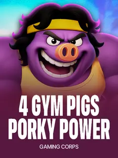 Capa de 4 Gym Pigs - Porky Power, slot da Gaming Corps disponível na 1win