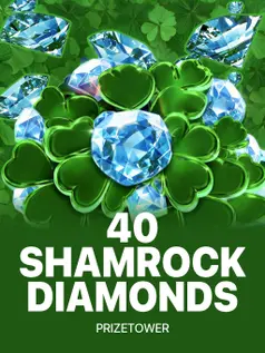 Capa de 40 Shamrock Diamonds PrizeTower, slot da Kalamba disponível na 1win