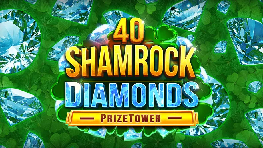 Banner de 40 Shamrock Diamonds PrizeTower, tragamonedas de Kalamba disponible en 1win