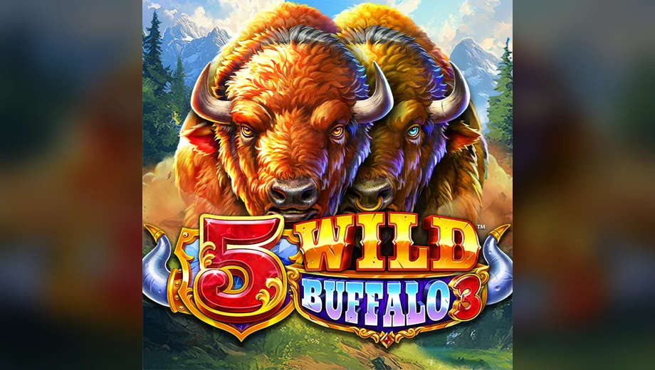 Banner de 5 Wild Buffalo 3, tragamonedas de 4ThePlayer disponible en 1win