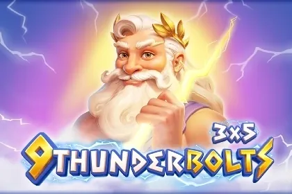 Banner de 9 Thunderbolts, tragamonedas de Gamzix disponible en 1win