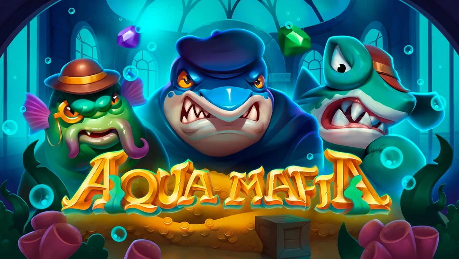 Banner de Aqua Mafia, tragamonedas de Ela Games disponible en 1win