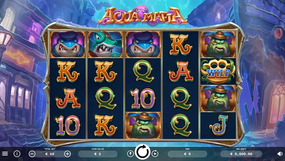 Captura del juego Aqua Mafia, tragamonedas de Ela Games disponible en 1win