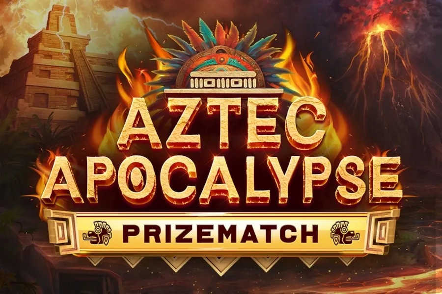Banner de Aztec Apocalypse PrizeMatch, tragamonedas de Kalamba disponible en 1win