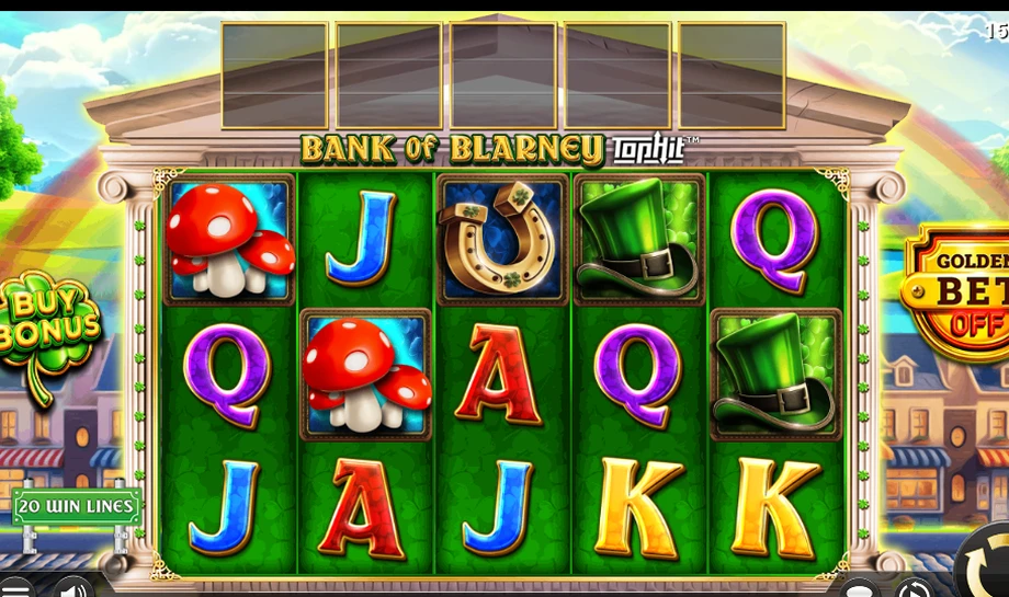 Captura del juego Bank of Blarney TopHit, tragamonedas de Yggdrasil disponible en 1win