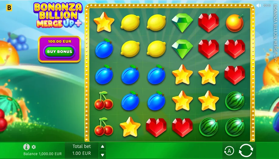 Captura del juego Bonanza Billion Merge Up+, tragamonedas de BGaming disponible en 1win