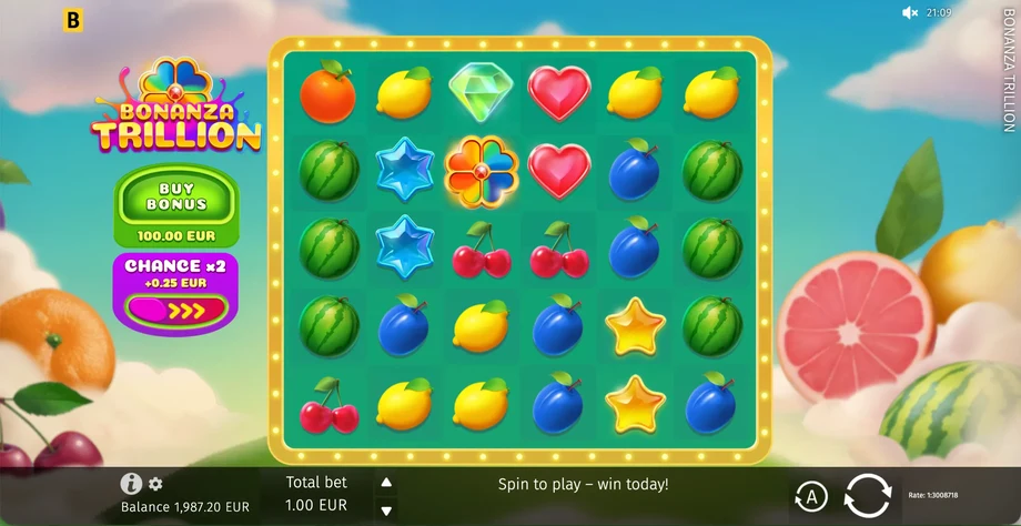 Captura del juego Bonanza Trillion, tragamonedas de BGaming disponible en 1win