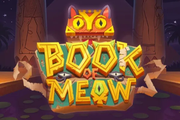 Banner de Book of Meow, tragamonedas de Ela Games disponible en 1win