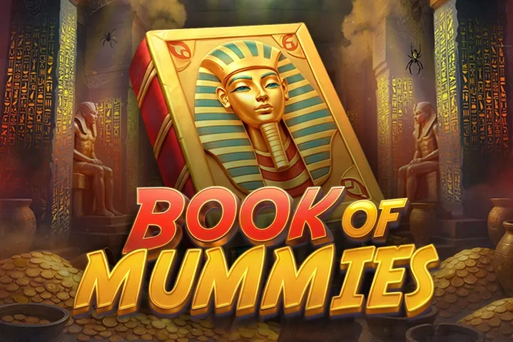 Banner de Book Of Mummies, tragamonedas de GameBeat disponible en 1win