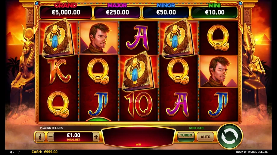 Captura del juego Book Of Riches Deluxe, tragamonedas de RubyPlay disponible en 1win