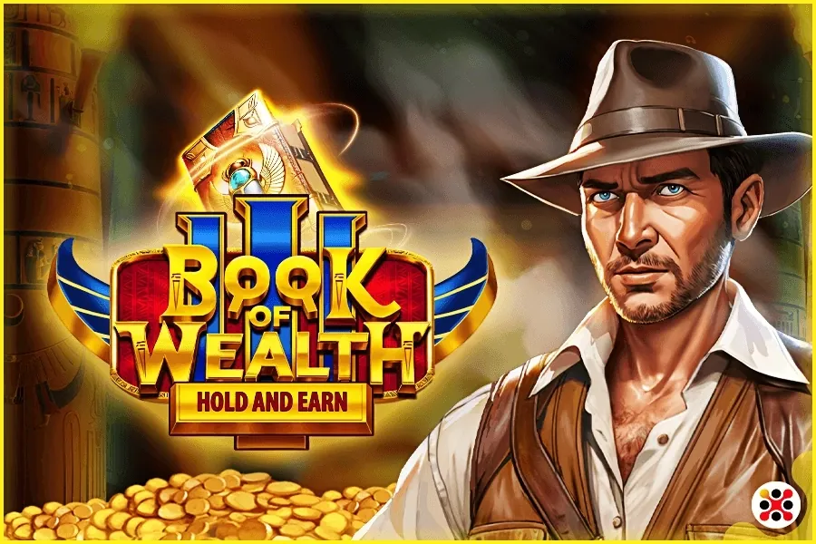 Banner de Book of Wealth III, tragamonedas de Mancala disponible en 1win