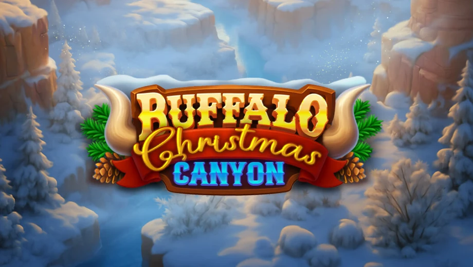 Banner de Buffalo Christmas Canyon, tragamonedas de GameBeat disponible en 1win