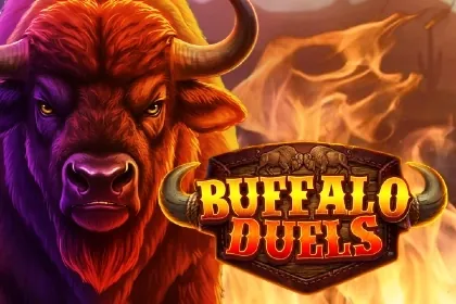 Banner de Buffalo duels, tragamonedas de Poggiplay disponible en 1win