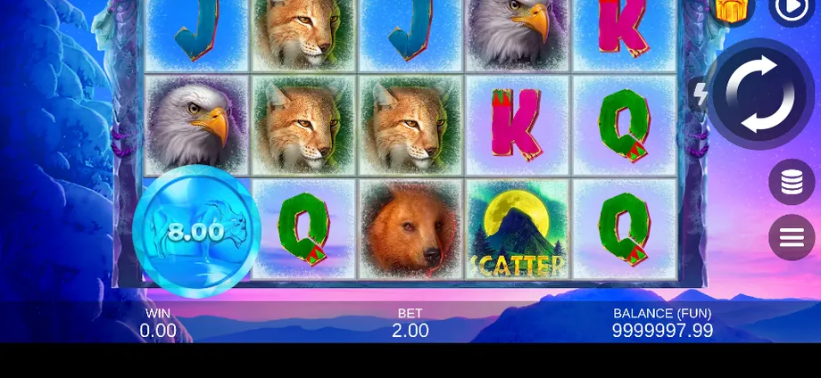 Captura del juego Buffalo Ice: Hold The Spin, tragamonedas de Gamzix disponible en 1win