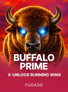 Capa de Buffalo Prime X-UNLOCK RUNNING WINS, slot da Fugaso disponível na 1win