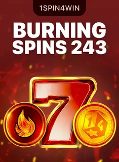 Capa de Burning Spins 243, slot da 1spin4win disponível na 1win